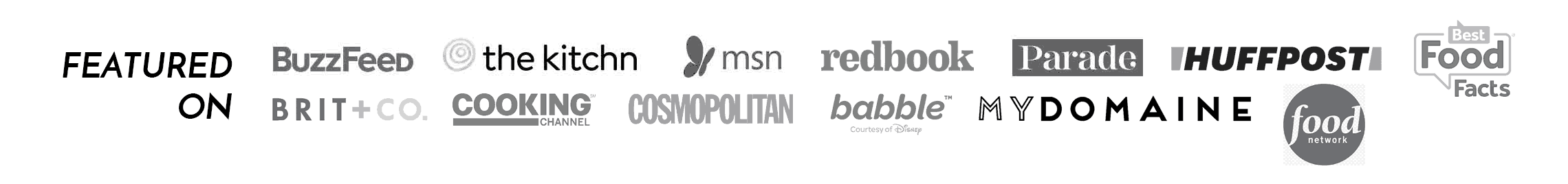 Featured On BuzzFeed, The kitchn, MSN, Redbook, HuffPost, Food Network, and More